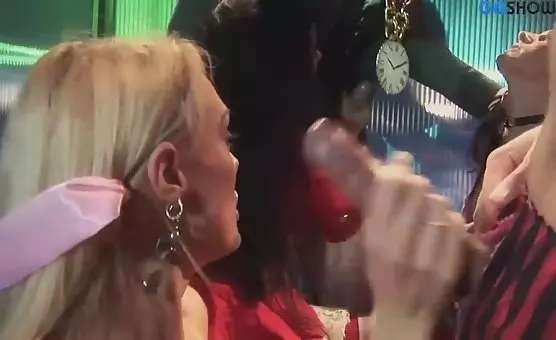 Girls in Colorful Outfits Enjoying Kinky Group Sex